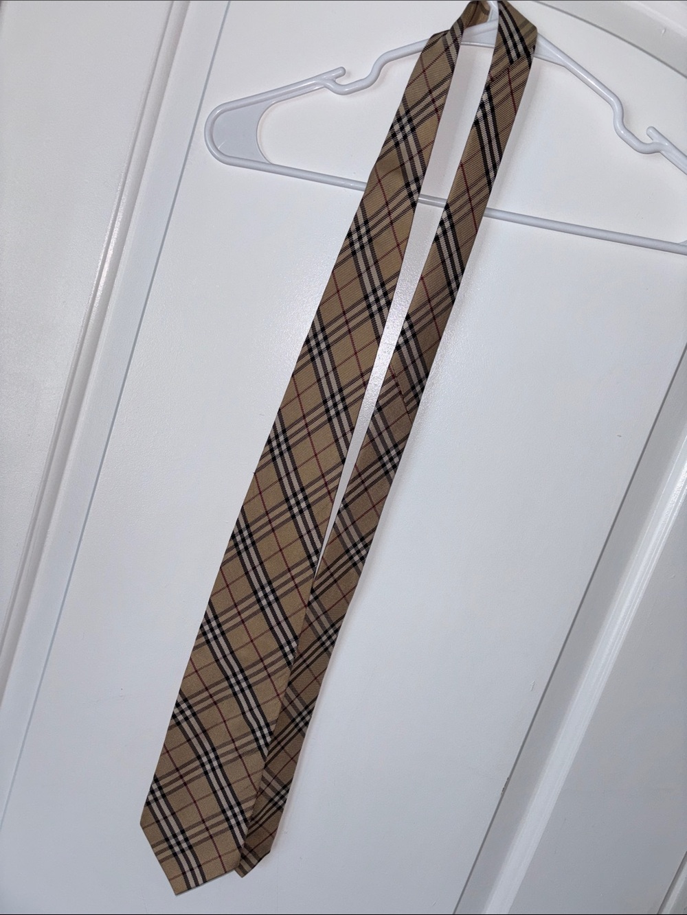 Burberry silk nova check tie